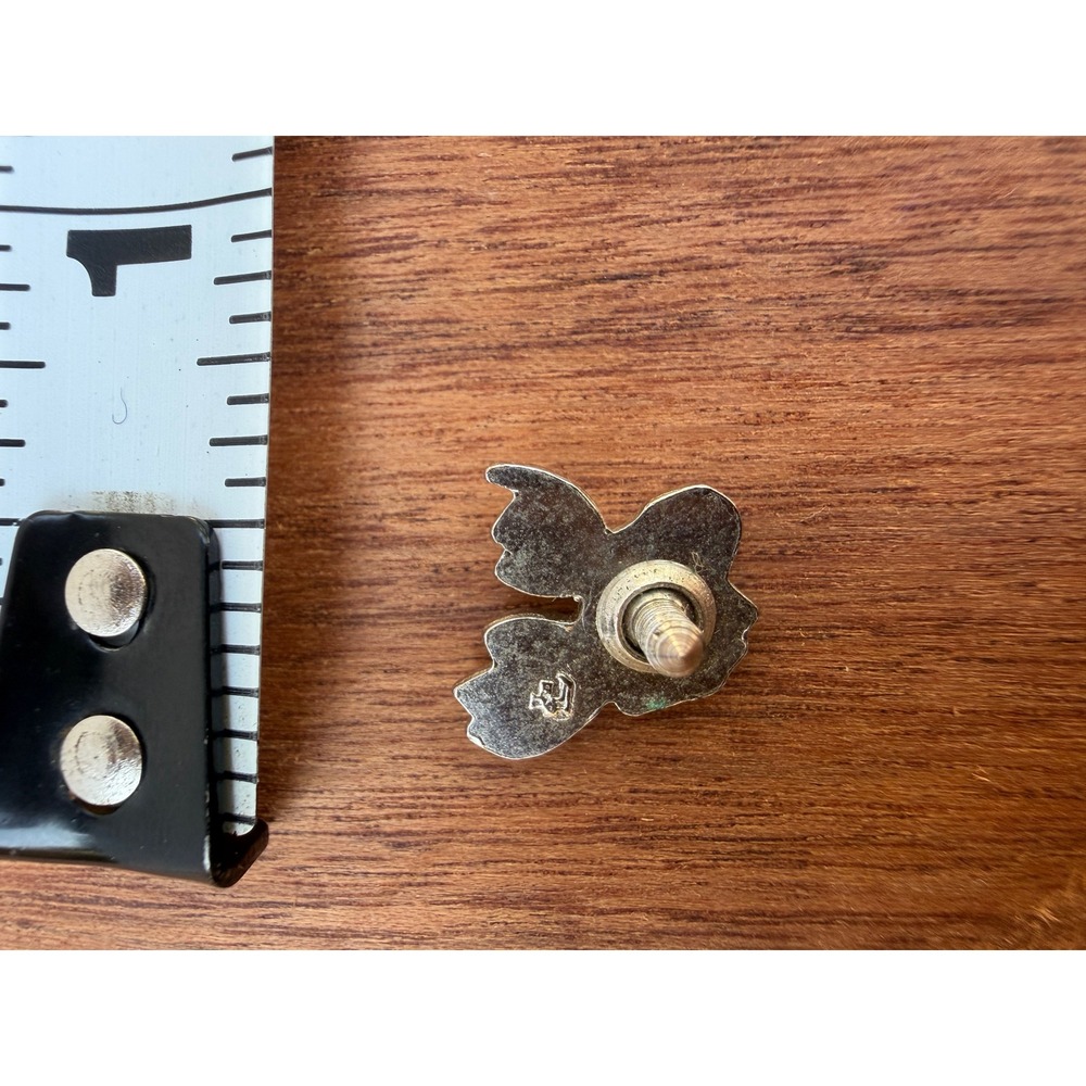 Vintage Silver Tone Moose Head Lapel Pin Miniature Wildlife Hat Tie Tac Small - Picture 5 of 5